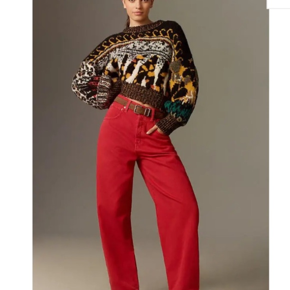Anthropology Pilcro Black and White Patterned Sweater - Picture 4 of 9